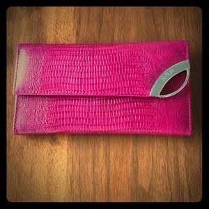 Selling new Prune leather wallet